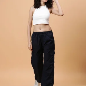 SCHp Relaxed Women Blue Trousers