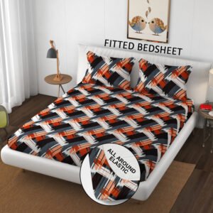 SCHp Woollen Double Flat Printed Bedsheet (Pack of 1, B41)