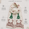 Matching Christmas tree knit muffler